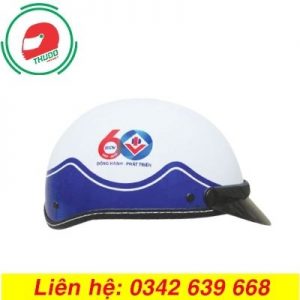 Mũ bảo hiểm in logo Kỷ niệm 60 năm ngân hàng BIDV