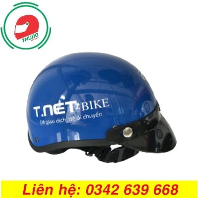 Mũ bảo hiểm quảng cáo thương hiệu T.NET Bike